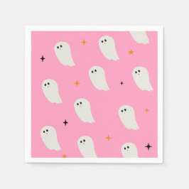 Rosa Halloween, Geisterpapier Napkin Serviette