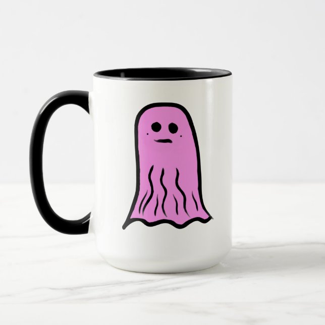 Rosa Halloween Ghost Tasse (Links)