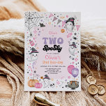 Rosa Halloween Ghost Two Spooky 2. Geburtstag Einladung<br><div class="desc">Zwei Spooky! Niedliches Geisterthema Halloween 2. Geburtstagseinladung. Personalisieren Sie diese spooktacular Einladung mit Ihren Daten und wenn Sie gewollt,  um den Stil und die Platzierung des Textes weiter zu ordnen,  drücken Sie bitte die Schaltfläche "Klicken Sie,  um weiter anzupassen".</div>