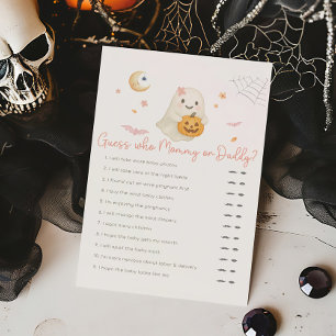 Rosa Halloween Kleiner Boo Errate wer Mama oder Pa