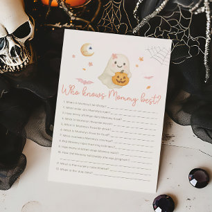 Rosa Halloween Little Boo, wer kennt Mama am beste
