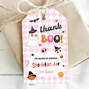 Rosa Halloween Niedlich Ghost 1. Geburtstag Geschenkanhänger