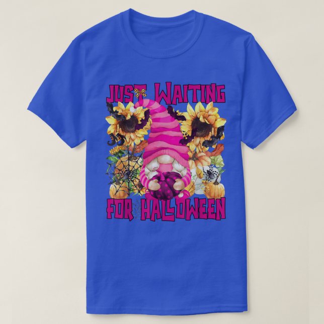 Rosa Halloween Niedliches Sonnenblumenmuster für W T-Shirt (Design vorne)
