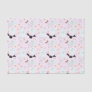 Rosa halloween seidenpapier