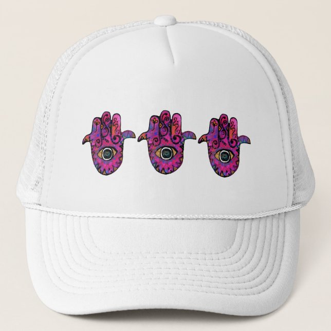 ** ROSA HAMSA ** TRUCKERKAPPE (Vorderseite)