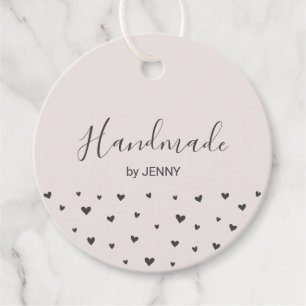 Rosa   Handgefertigtes Herz-Paketanhänger-Design Geschenkanhänger