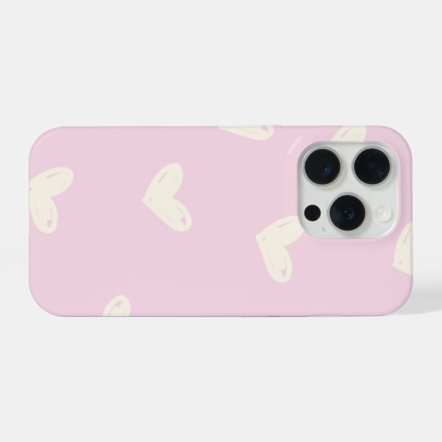Rosa Handy-Rückseite iPhone Hülle (Rückseite (Horizontal))