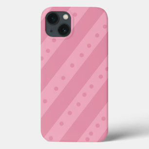 Rosa Handyhülle mit Streifen und Punkten Case-Mate iPhone Hülle
