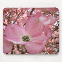 Rosa HARTRIEGEL-BLUMEN-MAUSUNTERLAGEN MOUSEPAD
