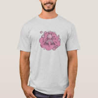 Rosa Häschen-Rosa-Elf-Rosa-Regenbogen-T-Shirt