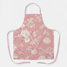 Rosa Hauchrosa Vintage-Rosen-Toile-Blumenmuster