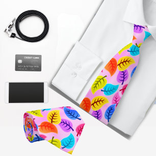 Rosa hawaiianisches Muster Krawatte