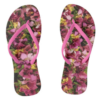 Rosa Hawaiische Blume Leis Flip Flops