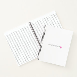 Rosa Heart Journal Notizbuch