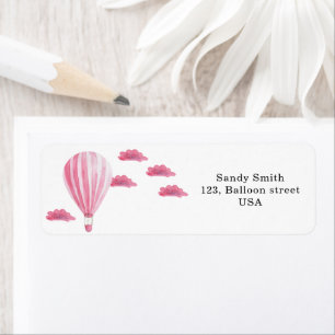 Rosa Heißluftballon