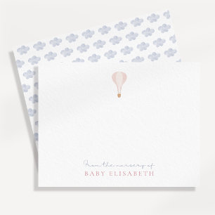 Rosa Heißluftballon , aus dem Kinderzimmer von Einladung