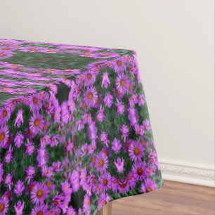 Rosa Herbst-Aster-Blume Abstrakte Kunst Tischdecke