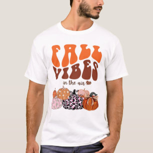 Rosa Herbstkürbis-T-Shirt Süßes Herbst-Grafik-T-S T-Shirt