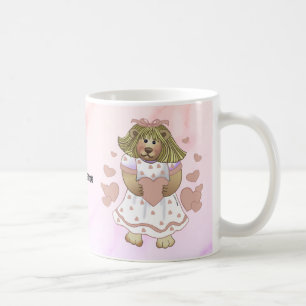 rosa Herz Betsy Bär Tasse