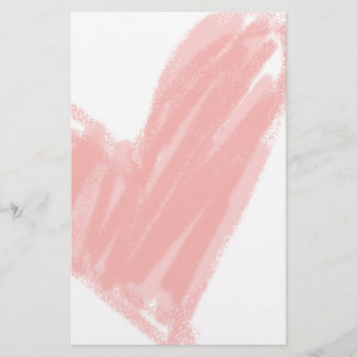 Rosa Herz Briefpapier