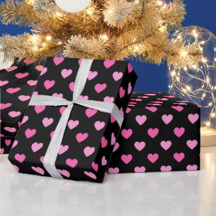 Rosa Herz Brustkrebs-Bewusstseinsmuster Geschenkpapier