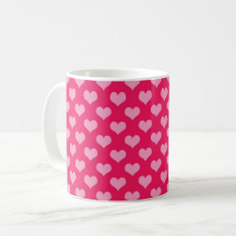 Rosa Herz-Entwurf Kaffeetasse