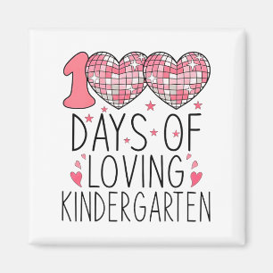 Rosa Herz Kindergarten Valentinstag 100 Tage Für M Magnet