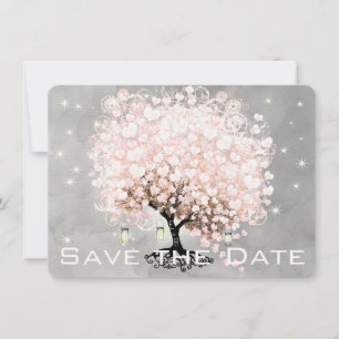 Rosa Herz Leaf Tree Save the Date