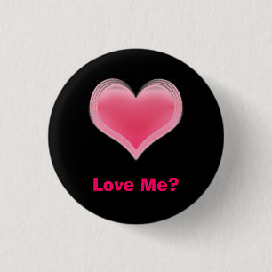 Rosa Herz, Liebe ich? Button