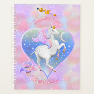 Rosa Herz mit Unicorn Baby Planner Planer