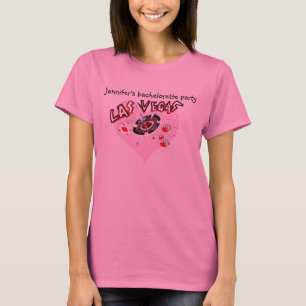 Rosa Herz-Party Las Vegas T-Shirt