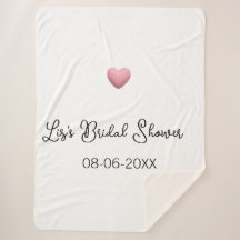 Rosa Herz Pastell Retro Brautparty Datum Boho Te