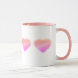 rosa Herz Tasse