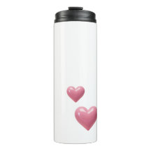 Rosa Herz Valentinstag-Tumbler
