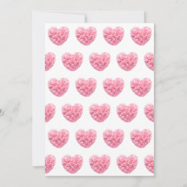 Rosa Herz-Weihnachtskarten Feiertagskarte