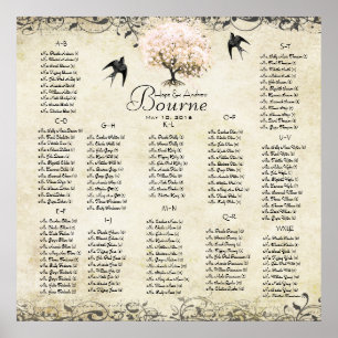 Rosa Herzbaum - 100 bis 150 Gäste - alphabetisch Poster