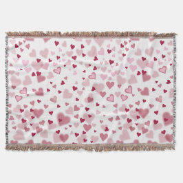 Rosa Herzchen Muster Decke