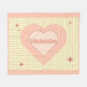 Rosa Herzcreme Gestank Valentinstag Geschenk Fleecedecke