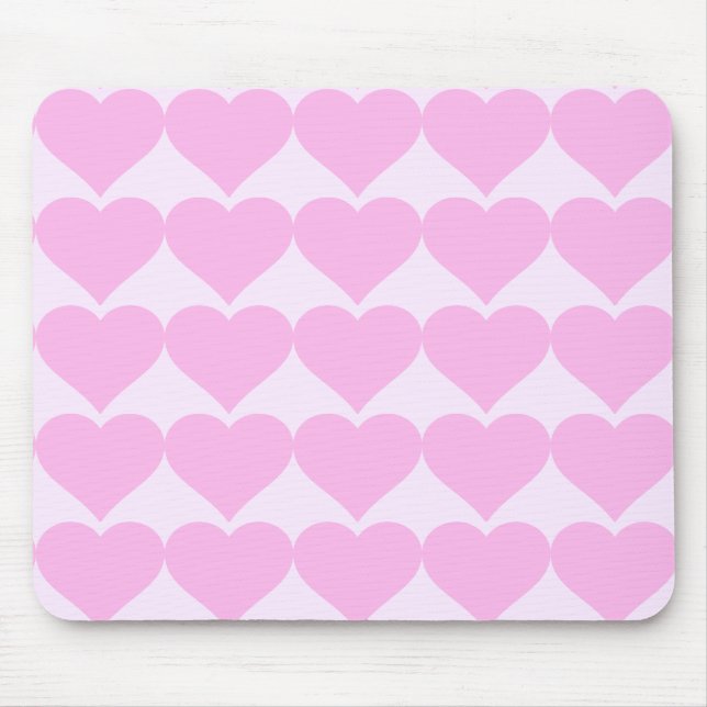 Rosa Herzen, bedingungslose Liebe_ Mousepad (Vorne)