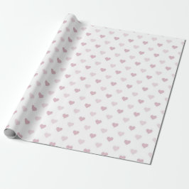 Rosa Herzen Geschenkpapier