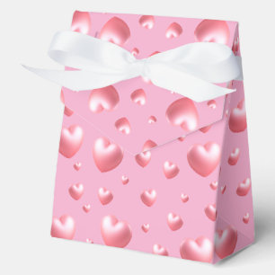 Rosa Herzen  Geschenkschachtel