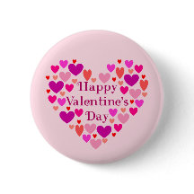 Rosa Herzen Happy Valentines Day