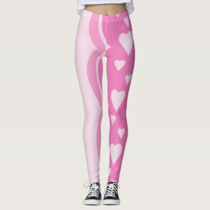 Rosa Herzen Leggings