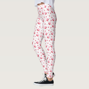Rosa Herzen Leggings