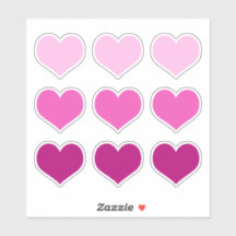 Rosa Herzen Liebe Romance Valentinstag Set 9