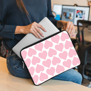 Rosa Herzen Muster, Romantisch, Liebe Laptopschutzhülle