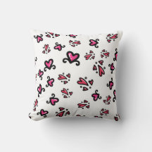 Rosa Herzen Muster – Süßes Doodle-Design