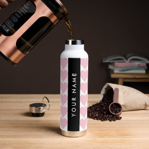 Rosa Herzen, Romantik, Ihr Name, Personalisieren Trinkflasche