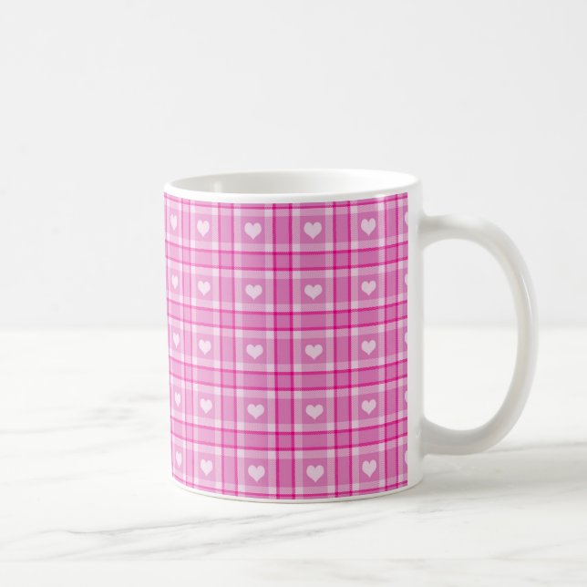 Rosa Herzen Tasse (Rechts)