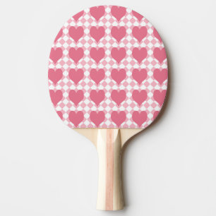 Rosa Herzen Tischtennis Schläger
